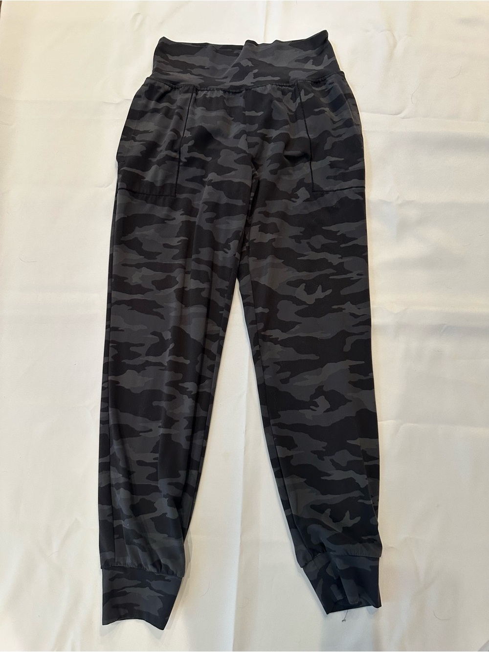 Athleta Gray and Black Camo Jogger Track Pants